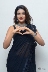 Nidhi Agerwal at Ismart Shankar Pre Release Pressmeet